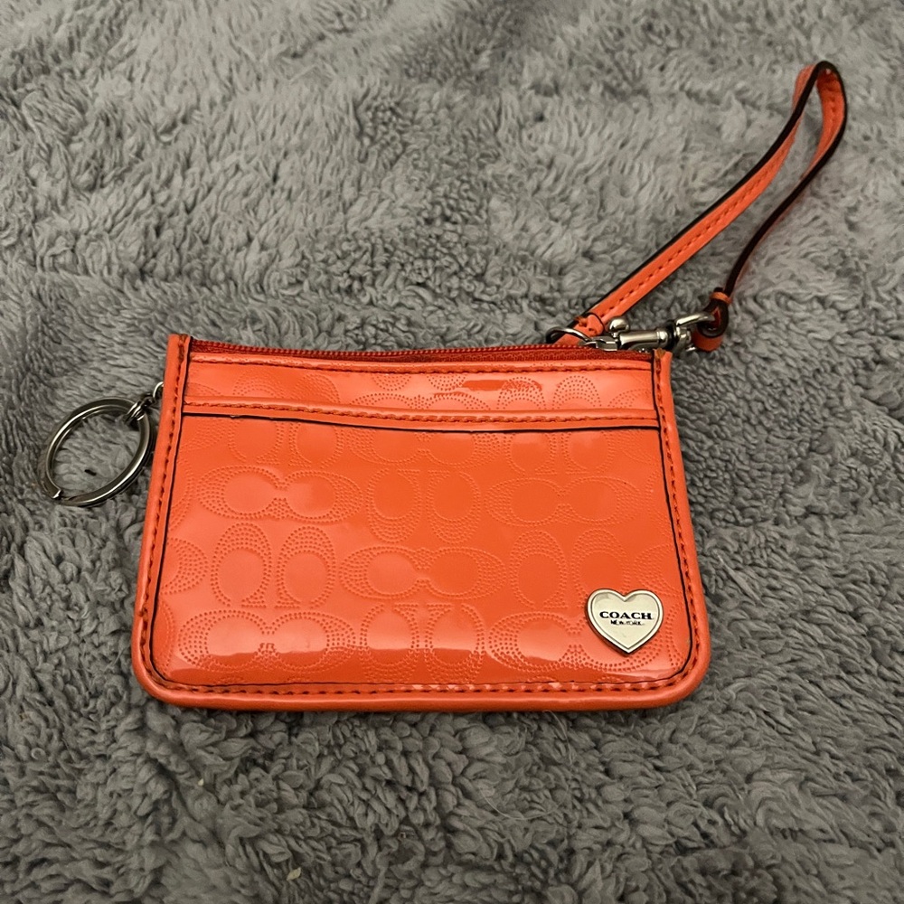 NWOT COACH 🌸EMBOSSED LIQUID GLOSS ID SKINNY COACH